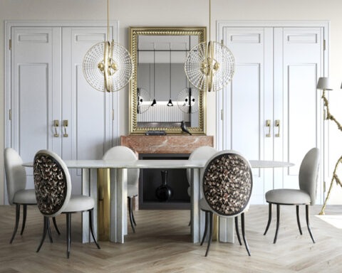 luxury dining room parisian eclectic style koket